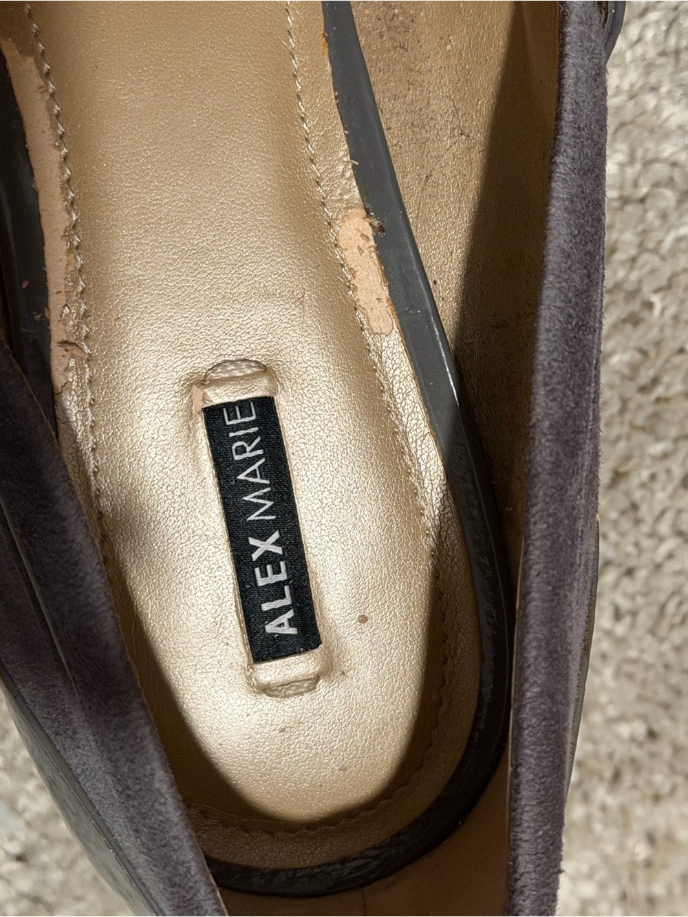 Alex Marie Gray Suede and Patent Mary Jane Heels - Picture 4 of 6